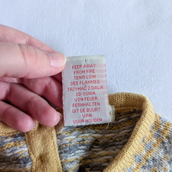 4/$15 Cynthia Rowley 6-9 month girl cable knit matching set tights dress hat - Picture 7 of 8